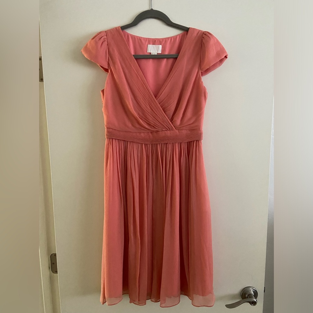 J.CREW Mirabelle lined Dress in Silk Chiffon | EUC